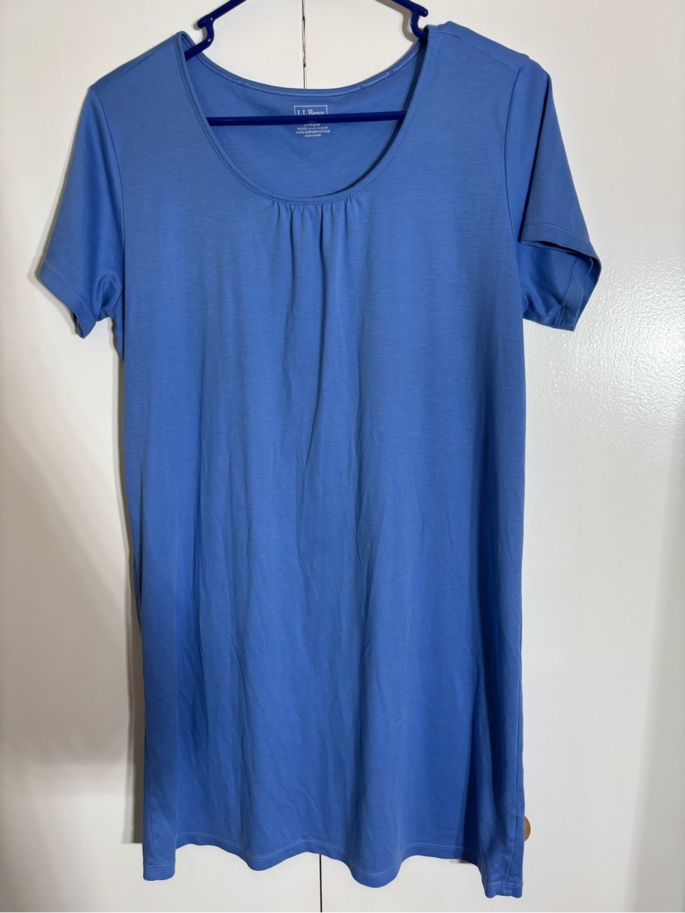 L.L. Bean Periwinkle Scoop-Neck Short Sleeve Tee